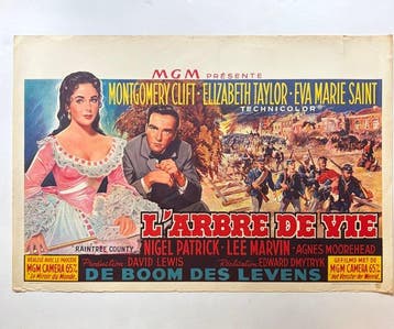 MGM - Raintree County - Original Belgian Movie Poster (1957), Nieuw