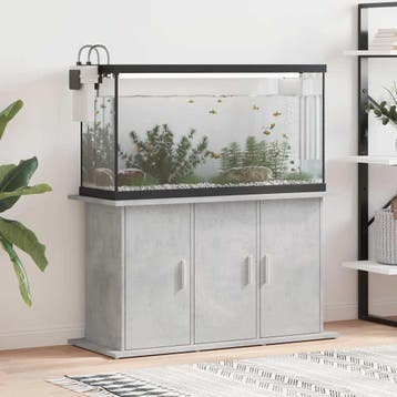 vidaXL Aquariumstandaard Betongrijs 101x41x58 cm Bewerkt, Verzenden, Nieuw