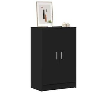 Schoenenrek Modern Zwart | Tweedekansje | OP=OP, Huis en Inrichting, Kasten | Schoenenkasten, Ophalen of Verzenden, Gebruikt, Modern