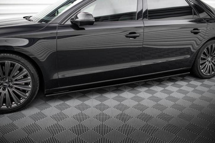 Side Skirts Diffusers Audi A8 Long D4, Auto-onderdelen, Carrosserie en Plaatwerk, Nieuw, Verzenden