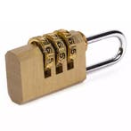 Benson Compact hangslot - 3-cijferige code - messing - 22 mm, Ophalen of Verzenden, Nieuw