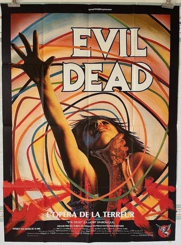 Sam Raimi - Evil dead (1981) - Original French poster for, Nieuw