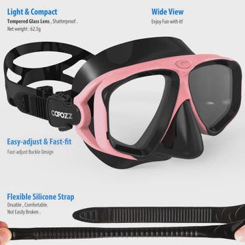 COPOZZ 2025 Duikmasker Set met Snorkel - Anti-Condens, Verst, Verzenden, Nieuw
