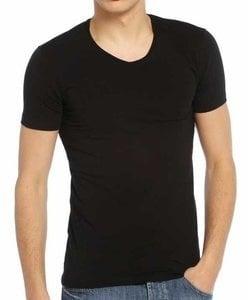 Bonanza T-shirt - V-hals - Zwart, Verzenden