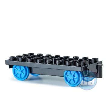 Trein Wagon Onderstel - Blauwe wielen, Verzenden, Nieuw