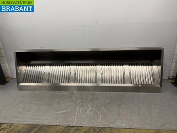 RVS Afzuigkap Dampkap Schuin model 300 cm Horeca, Ophalen of Verzenden, Gebruikt
