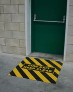 “FIRE EXIT KEEP CLEAR” waarschuwingstape voor nooduitgang -, Verzenden