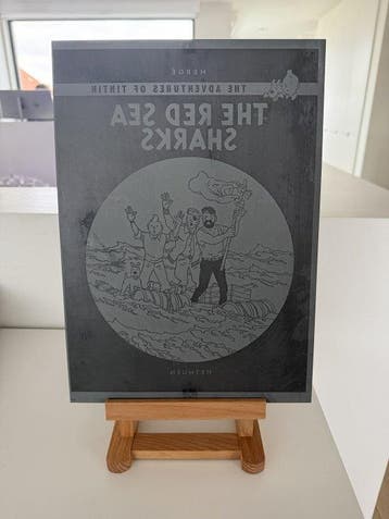 Methuen - zeefdrukplaat - Cover «Tintin: The Red Sea Shark»., Nieuw