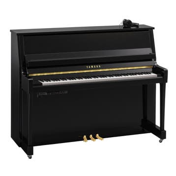 Yamaha B20 SC3 PE messing silent piano, Nieuw, Zwart, Piano