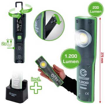 Competition LED Werklamp 1200 Lumen met Dockingstation, Verzenden, Nieuw