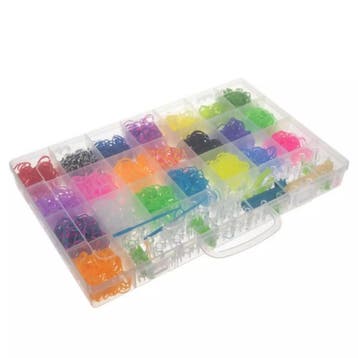 Kruzzel Ultieme 4405-delige Loom Elastiekjes Set: Ontkete..., Ophalen of Verzenden, Nieuw
