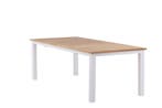 Uitschuifbare Tuintafel Ruben 225-320cm  Teak Wit Outsider, Verzenden, Nieuw