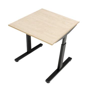 Recht T-poot bureau, 80 x 80 cm, Overige plaatsen, Ophalen of Verzenden, Nieuw in verpakking, Bureau
