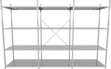 Voordeelrij g3 legbordstelling - b1000 x d400 mm - Breedte, Ophalen of Verzenden