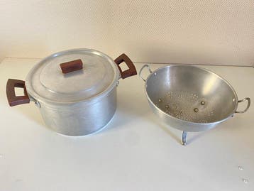 Kookpan (2) - Dik aluminium, Antiek en Kunst