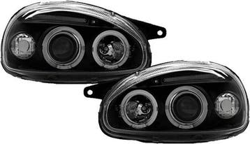 Koplampen Angel Eyes | geschikt voor Opel Corsa B 1993-2000, Verzenden, Nieuw, Opel