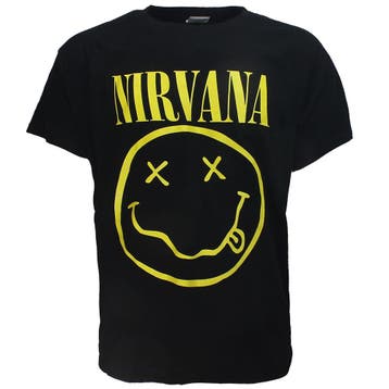 Nirvana Yellow Smiley T-Shirt, Verzenden, Nieuw