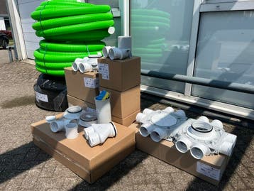 WTW 90mm Startpakket ( Ubbink Heatpex Hybalans Zehnder ), Ophalen of Verzenden, Nieuw, Ventilator en Afzuiger