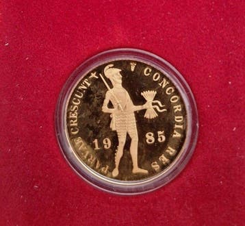 Nederland. Gouden Dukaat 1985, Postzegels en Munten, Munten | Nederland