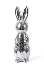 Paashaas Discobal 38 cm Spiegeltjes Groot Beeld Pasen Disco, Ophalen of Verzenden, Nieuw, Feestartikel, Carnaval