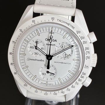 Omega x Swatch - Mission to the MOON PHASE - Zonder, Sieraden, Tassen en Uiterlijk, Nieuw
