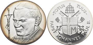 Ar-medaille Italien-vatikan Johannes Paul Ii 1978-2005, Verzenden