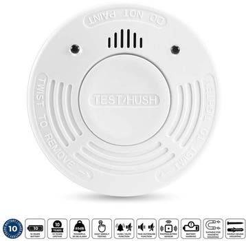 Alecto Rookmelder SD1010 - Brandmelder met batterij voor 10, Verzenden, Zo goed als nieuw