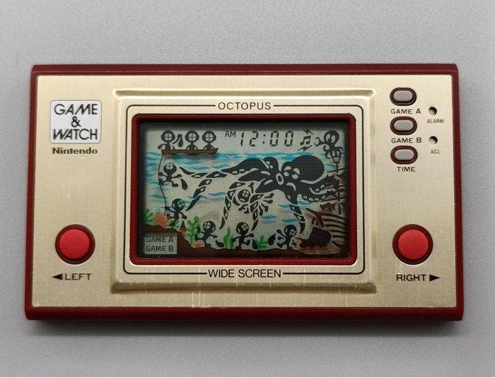 Nintendo - Game & Watch - Wide Screen - Octopus (OC22) /, Spelcomputers en Games, Spelcomputers | Overige Accessoires
