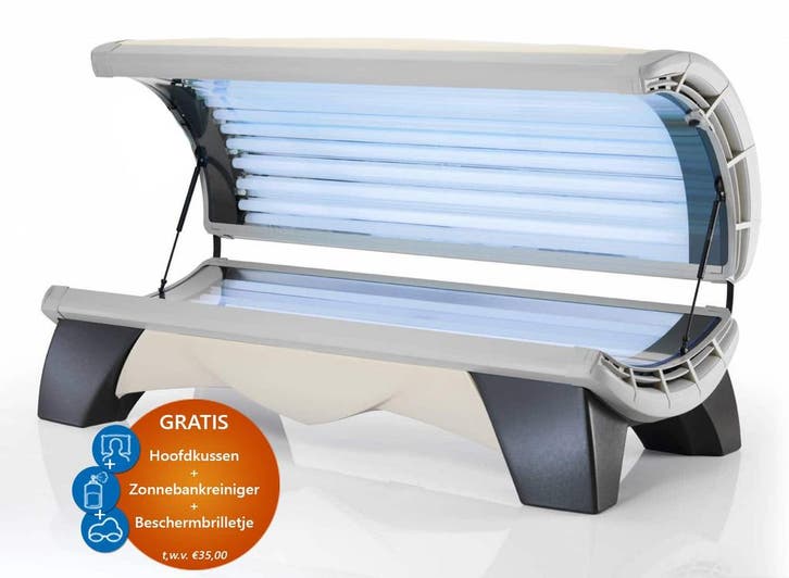ACTIE Hapro Jade 24 Combi (Zonnebank), Witgoed en Apparatuur, Zonnebanken en Gezichtsbruiners, Nieuw, Zonnebank dubbelzijdig, 15 lampen of meer