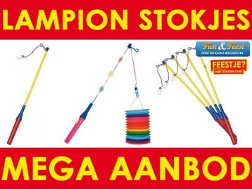 Mega aanbod lampionstokjes - Lampion stokjes kopen, Verzenden, Nieuw