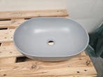 Waskom 48 x 34 x 13 cm mat licht grijs keramiek, Ophalen of Verzenden, Nieuw, Bad