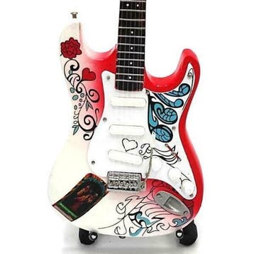 Miniatuur replica Fender Stratocaster gitaar - Jimi Hendrix, Ophalen of Verzenden, Nieuw, Pop, Beeldje of Miniatuur