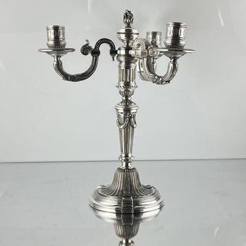 Christofle - Kandelaber Louis XVI-stijl - Verzilverd -, Antiek en Kunst