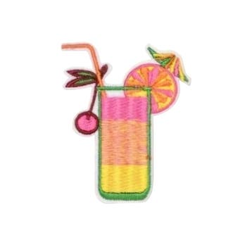 Embleem cocktail - drinken - 7 x 6 cm - applicatie - opst..., Ophalen of Verzenden, Nieuw, Overige typen