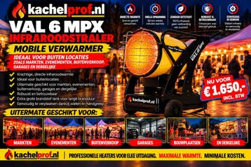 Oklima VAL 6 MPX Infraroodstraler Diesel werkplaatsheater, 30 tot 80 cm, Ophalen of Verzenden, 60 tot 150 cm, Minder dan 200 watt