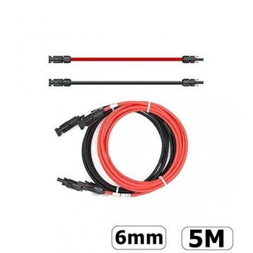 MC4 1-20 Meter 6mm Mannelijke-Vrouwelijke Kabel Rood/Zwar..., Verzenden, Nieuw, Overige typen