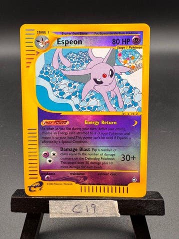 Pokémon - 1 Card - Espeon 11/147 Foil - WOTC - Aquapolis, Nieuw