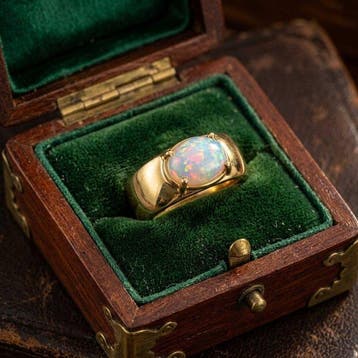 Zonder minimumprijs - Ring - 14 karaat Zilver, Geel goud -, Sieraden, Tassen en Uiterlijk, Ringen, Nieuw