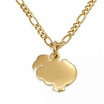 Dodo - Ketting met hanger - 18 karaat Geel goud - Gemaakt in