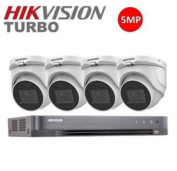 Hikvision Compleet Systeem 5 Megapixel Dome + 1TB, Ophalen of Verzenden, Nieuw