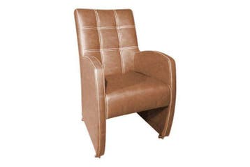 Eetkamerstoel Louise - eetkamerstoelen - Cognac, Nieuw, Stof