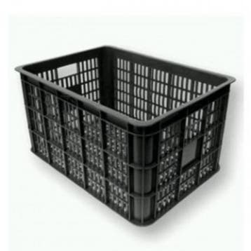 Lastpak Stevige fietskrat kunststof - zwart - 50L - geper..., Ophalen of Verzenden, Nieuw