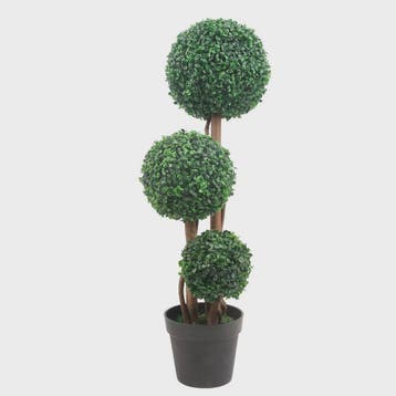 Kunstplant Topiary Boom 90cm met Buxusbollen in Pot - Decora, Verzenden, Nieuw