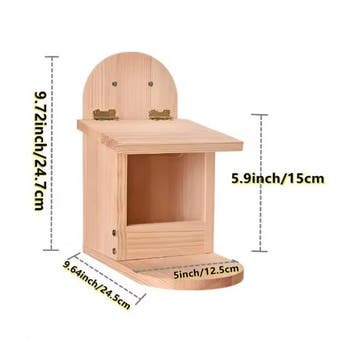 Houten Vogelvoer Feeder – Grote Voedselcontainer Tuin, Dieren en Toebehoren, Verzenden, Nieuw