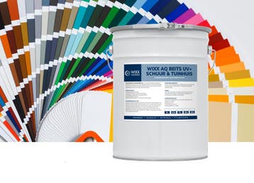 Wixx AQ Schuur en Tuinhuis Beits UV+ Mengkleur 10L, Overige kleuren, Nieuw, Beits, Verzenden