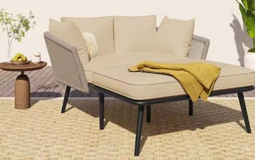 Comfortabele Tuinbank met Kussens voor Balkon en Terras, Tuin en Terras, Tuinbanken, Verzenden, Nieuw