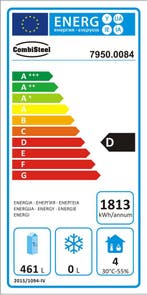 Combisteel Koelwerkbank | 553L | 4 Deuren 1/1 GN | +2°C/+8°C, Ophalen of Verzenden, Nieuw