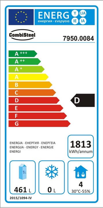 Combisteel Koelwerkbank | 553L | 4 Deuren 1/1 GN | +2°C/+8°C, Ophalen of Verzenden, Nieuw