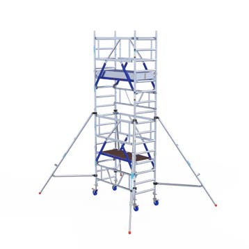 Rolsteiger ONE Tower XL PRO 75x165 5,2 meter werkhoogte, Doe-het-zelf en Verbouw, Steigers, Verzenden, Nieuw, Rolsteiger of Kamersteiger