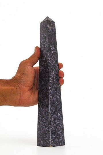 Polished Indigo Gabbro Point - 320x45mm - Energy Amplifying